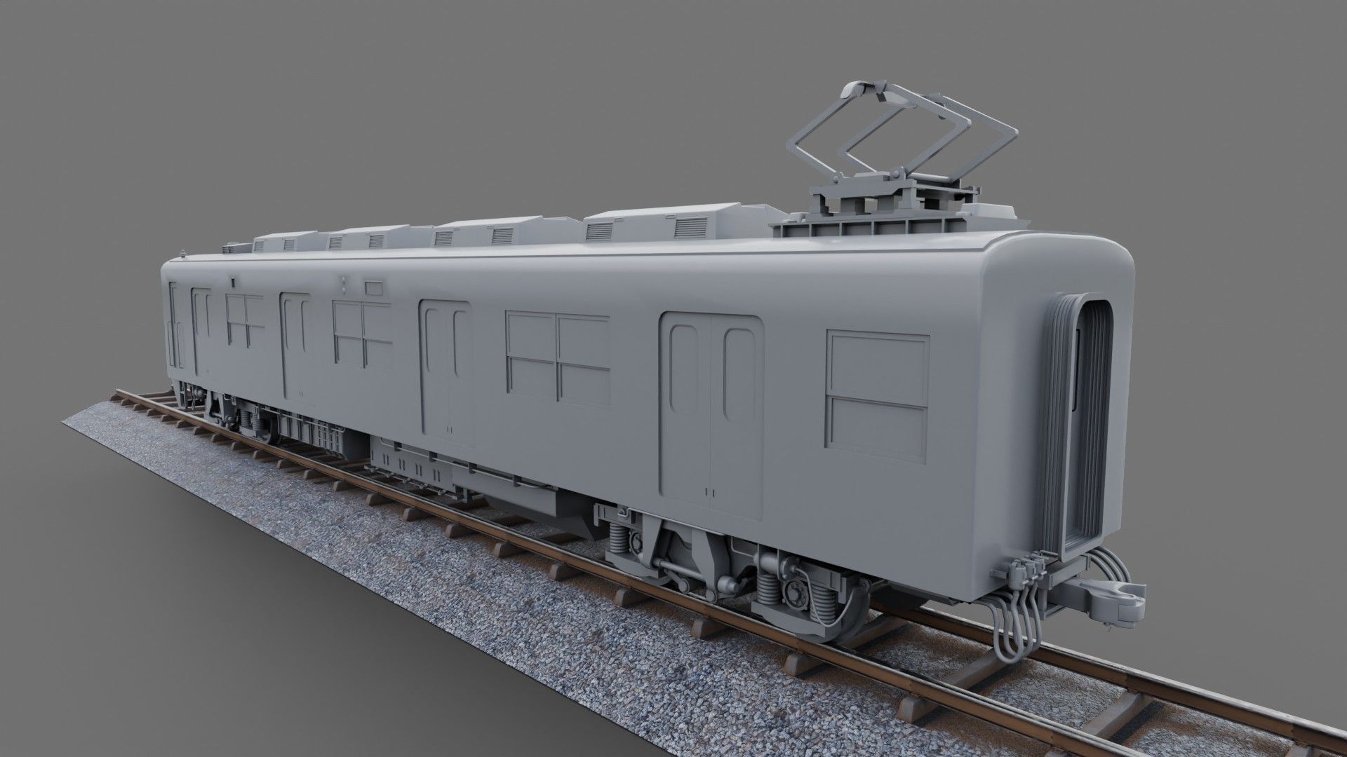 Tobu Railway Series 8000 Low-poly 3D model_21