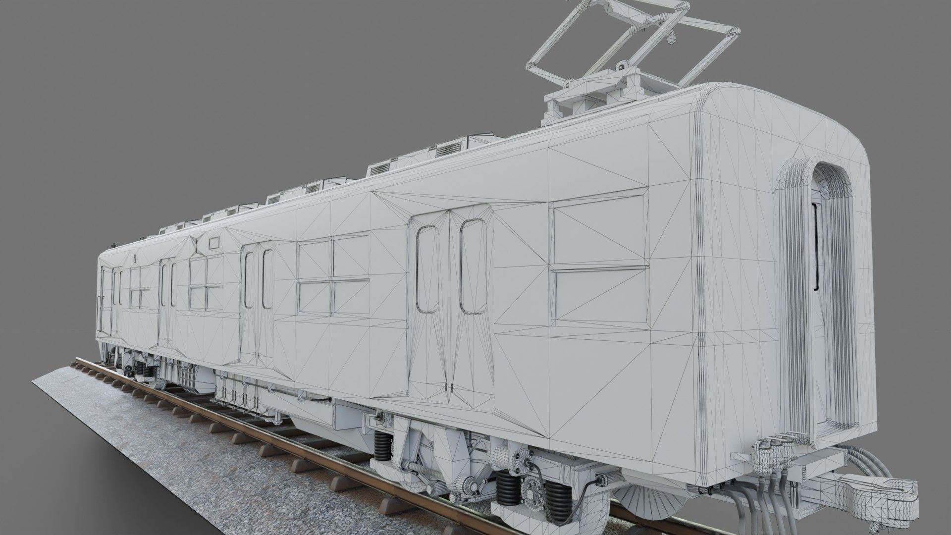 Tobu Railway Series 8000 Low-poly 3D model_17