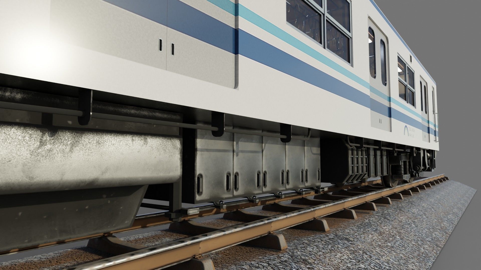 Tobu Railway Series 8000 Low-poly 3D model_15