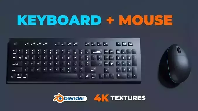 Mouse and Keyboard - 3D Model