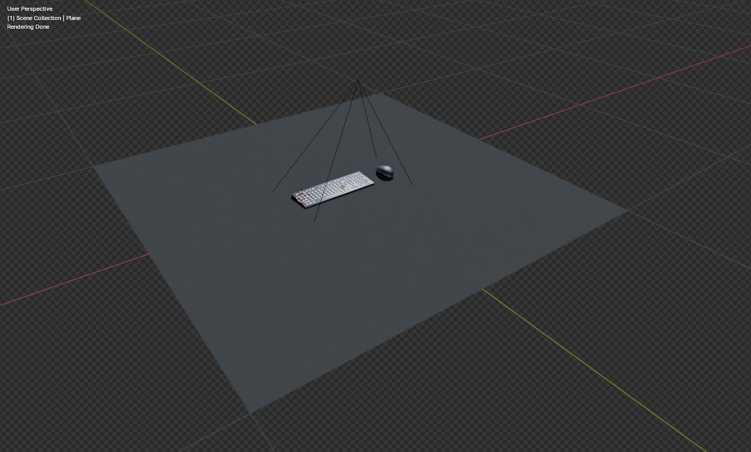 Mouse and Keyboard - 3D Model Low-poly 3D model_8