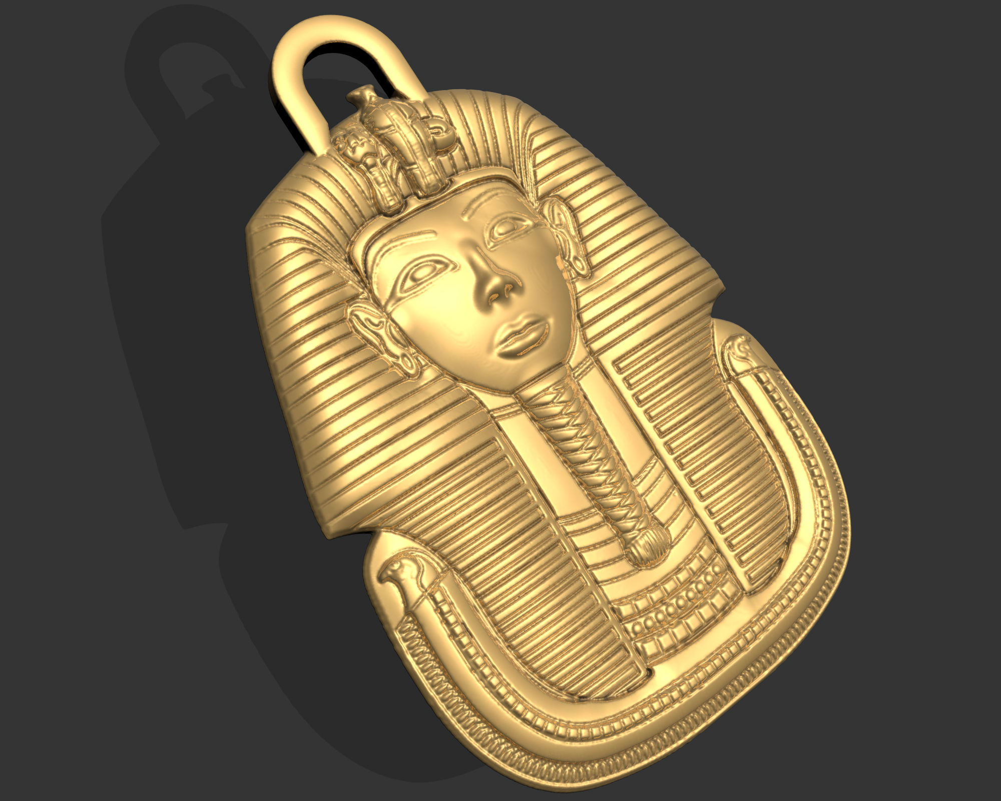 TUTANKHAMUN ARTIFACT ANCIENT EGYPTION PENDANT 3D print model_4