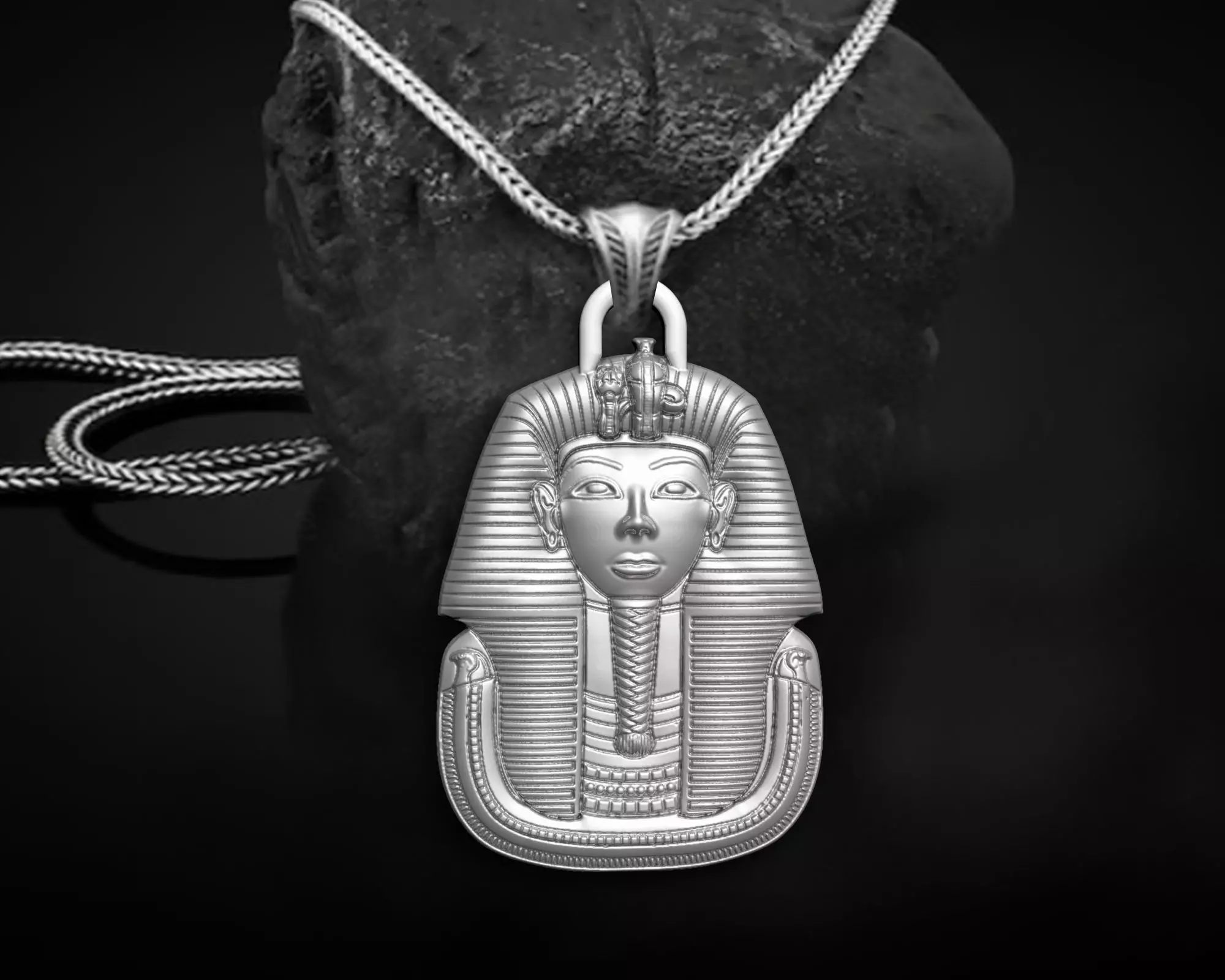 TUTANKHAMUN ARTIFACT ANCIENT EGYPTION PENDANT 3D print model_0