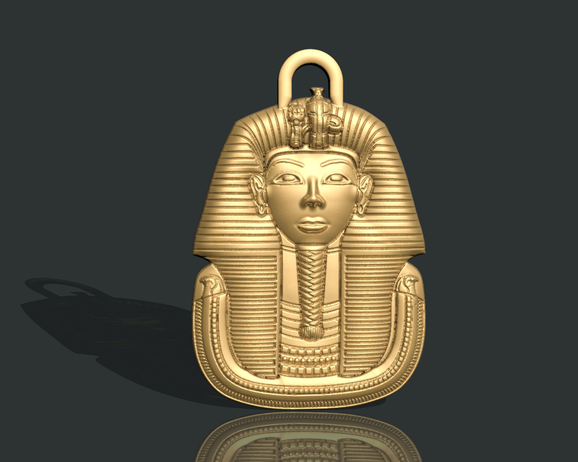 TUTANKHAMUN ARTIFACT ANCIENT EGYPTION PENDANT 3D print model_1