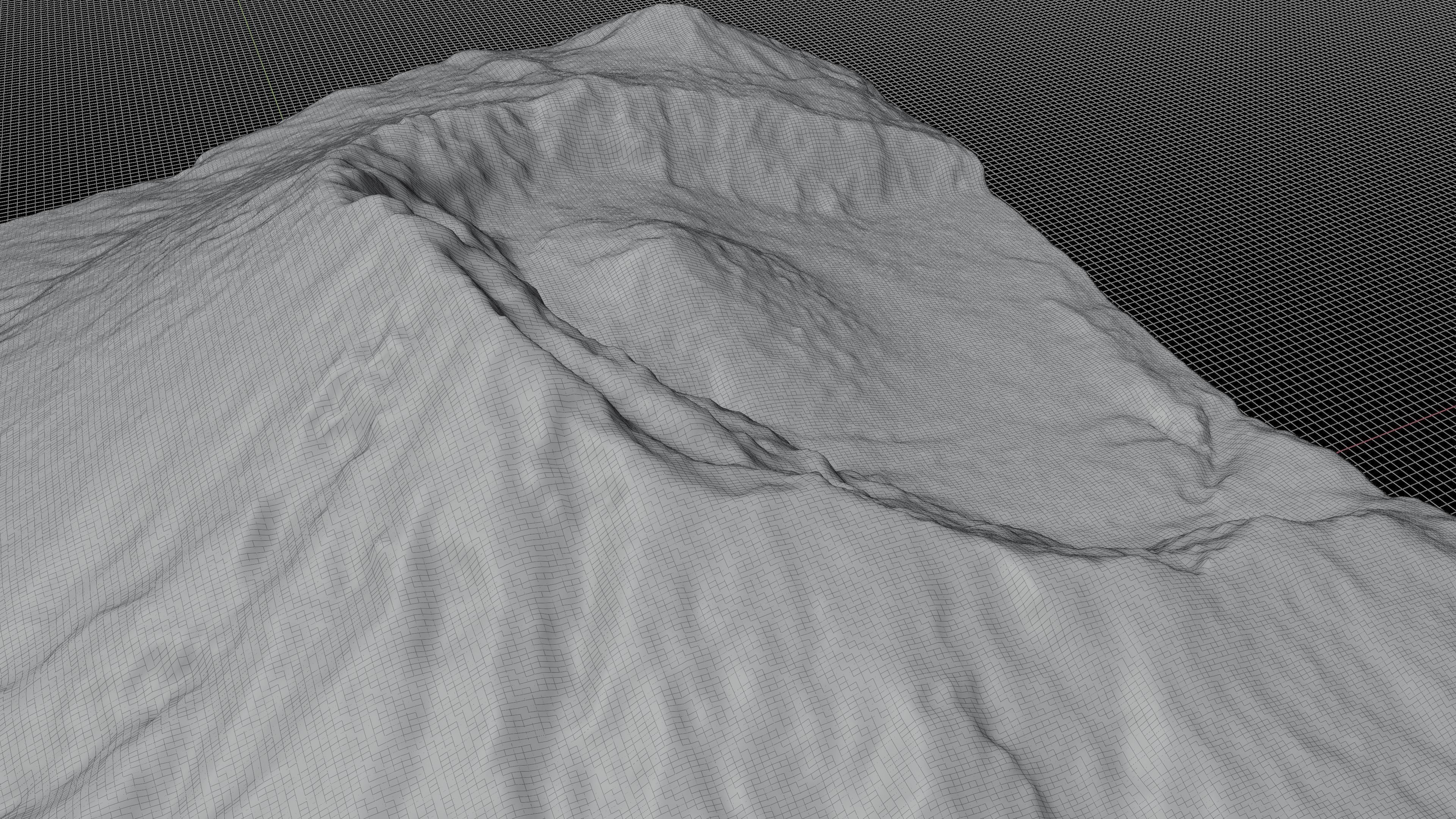 Mount Meru 3d terrain Low-poly 3D model_13