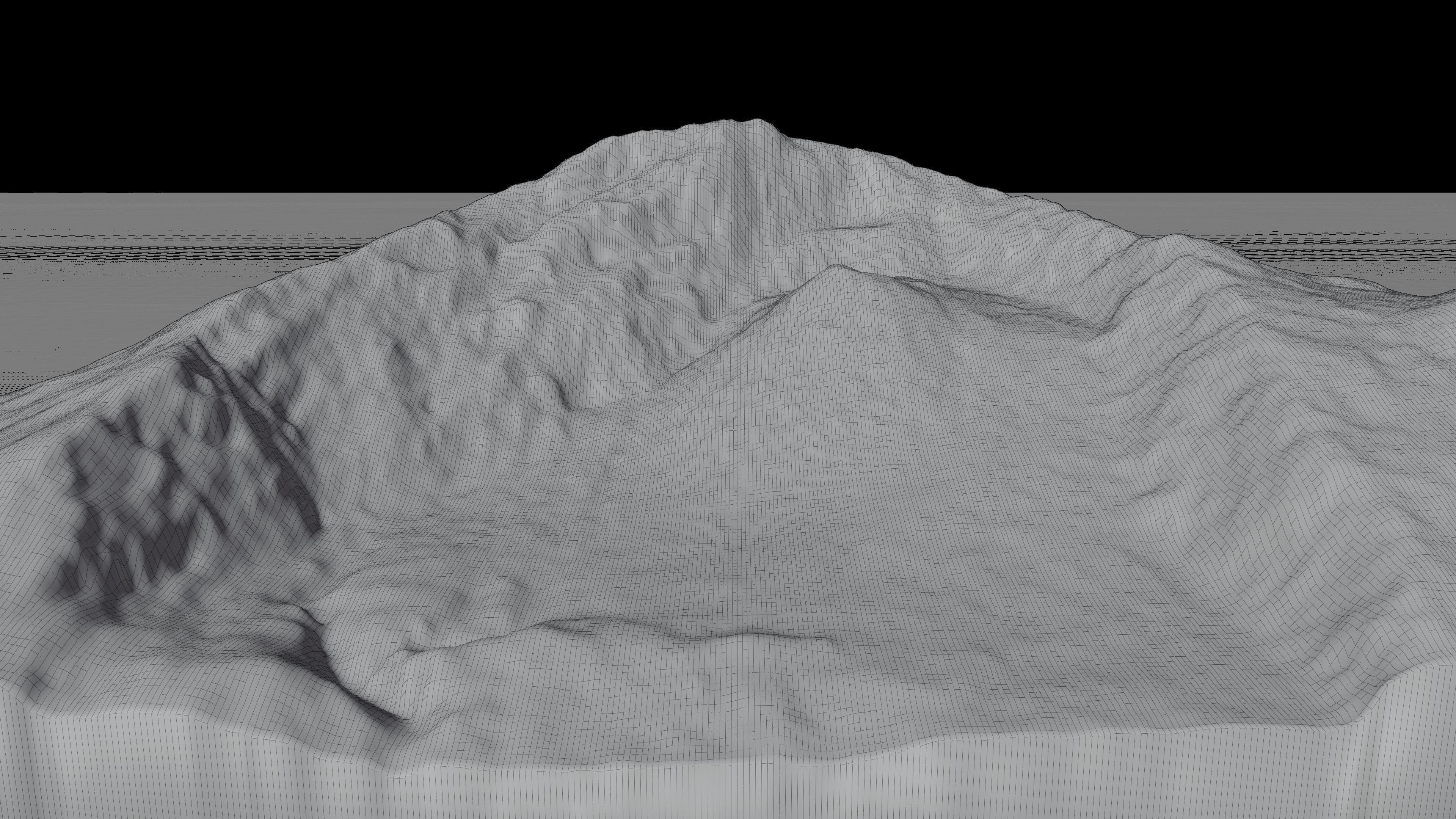 Mount Meru 3d terrain Low-poly 3D model_12