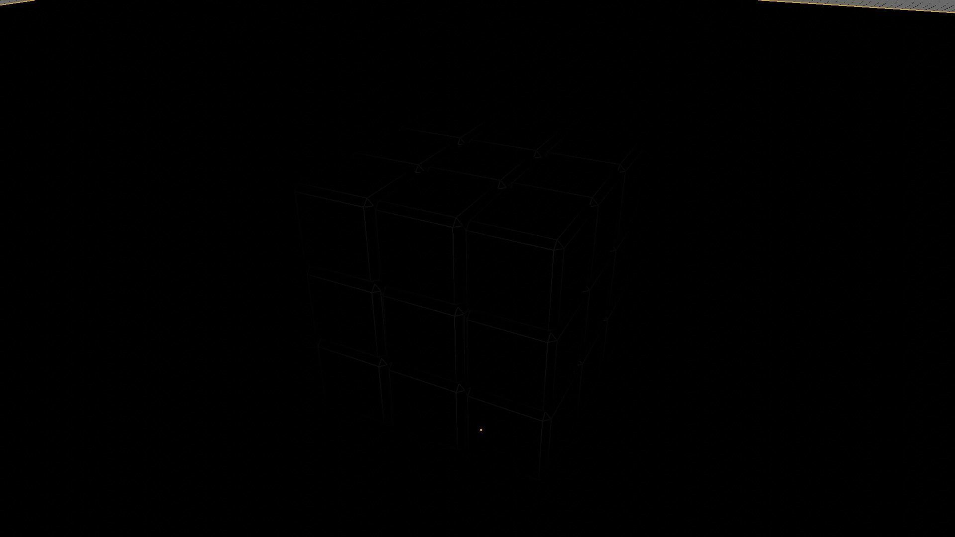 Rubiks cube sharp edges 3D model_4