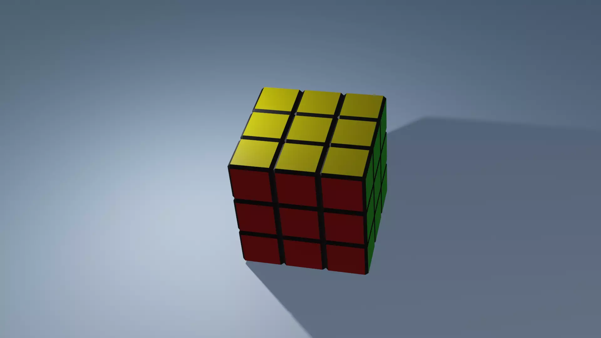 Rubiks cube sharp edges 3D model_0