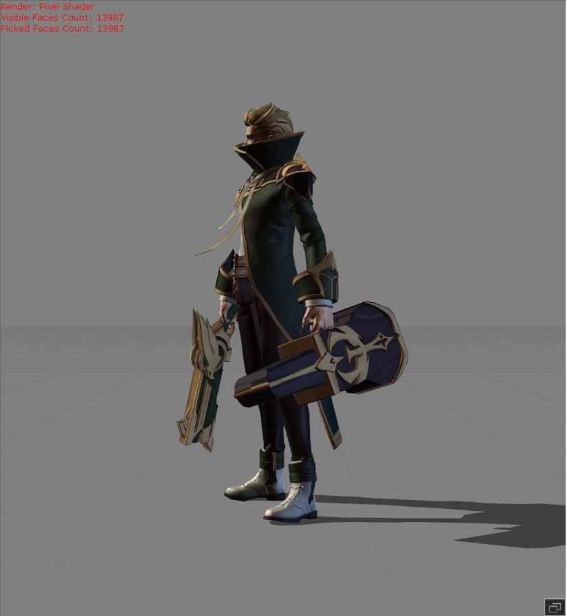 Granger Bardic Whisper Low-poly 3D model_2