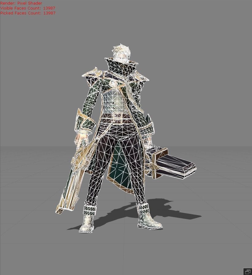 Granger Bardic Whisper Low-poly 3D model_4