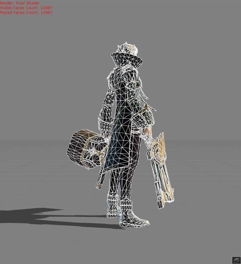 Granger Bardic Whisper Low-poly 3D model_5