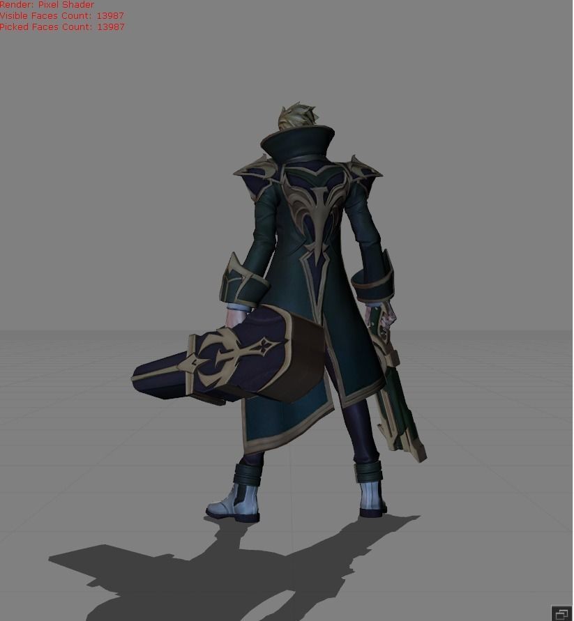 Granger Bardic Whisper Low-poly 3D model_3