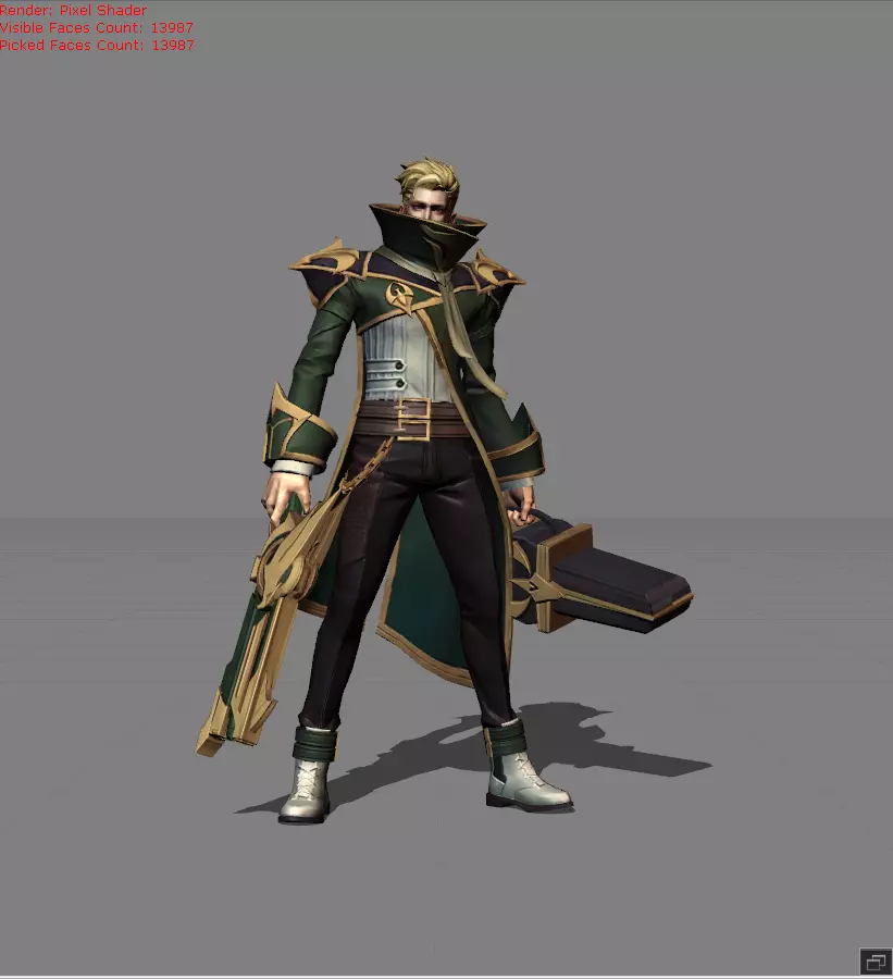 Granger Bardic Whisper Low-poly 3D model_0