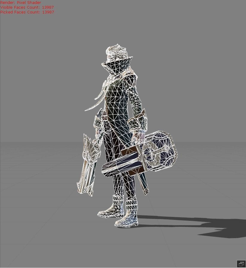 Granger Bardic Whisper Low-poly 3D model_6