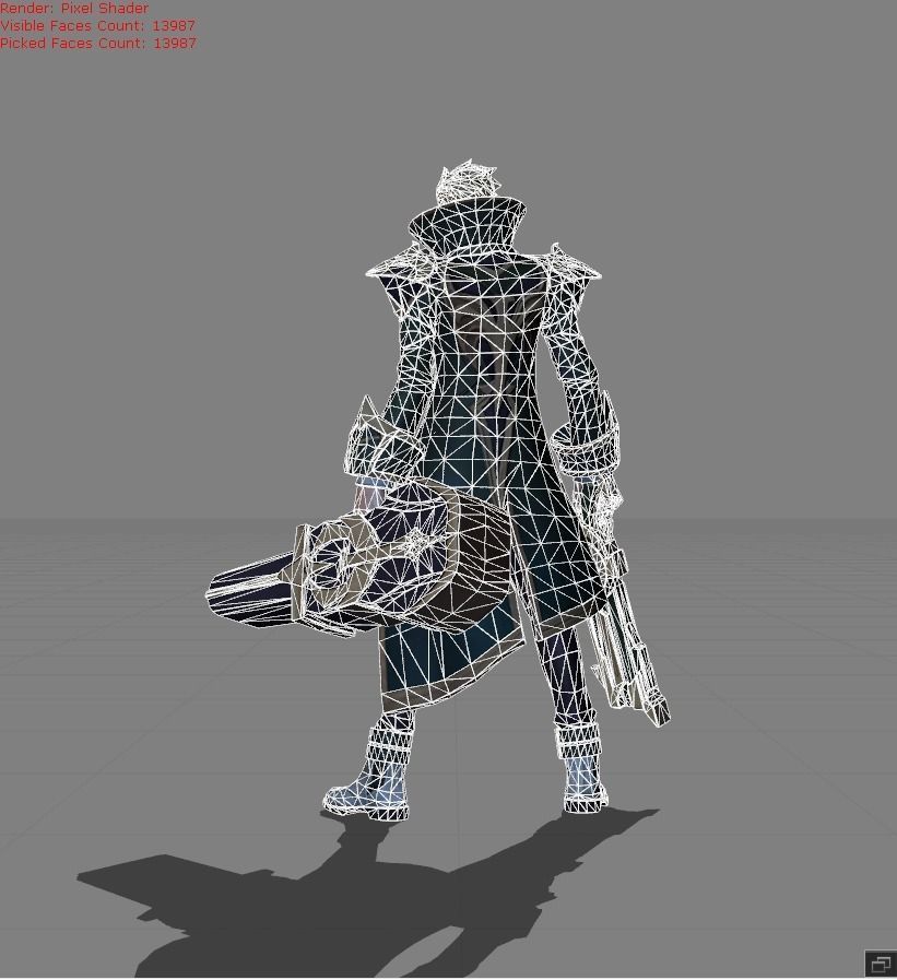 Granger Bardic Whisper Low-poly 3D model_7
