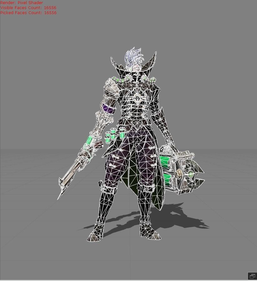Granger Biosoldier Low-poly 3D model_4