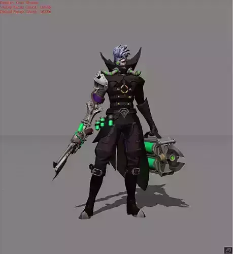 Granger Biosoldier Low-poly 3D model