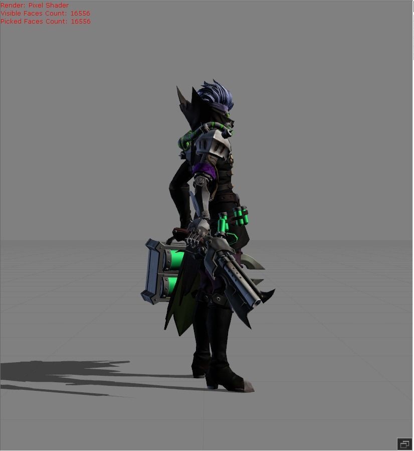 Granger Biosoldier Low-poly 3D model_1