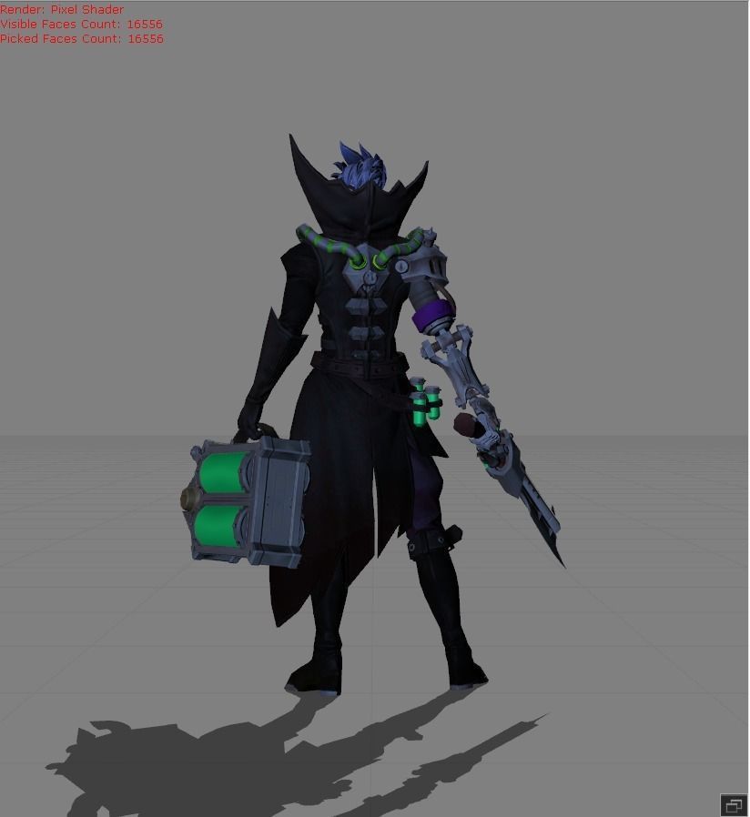 Granger Biosoldier Low-poly 3D model_3