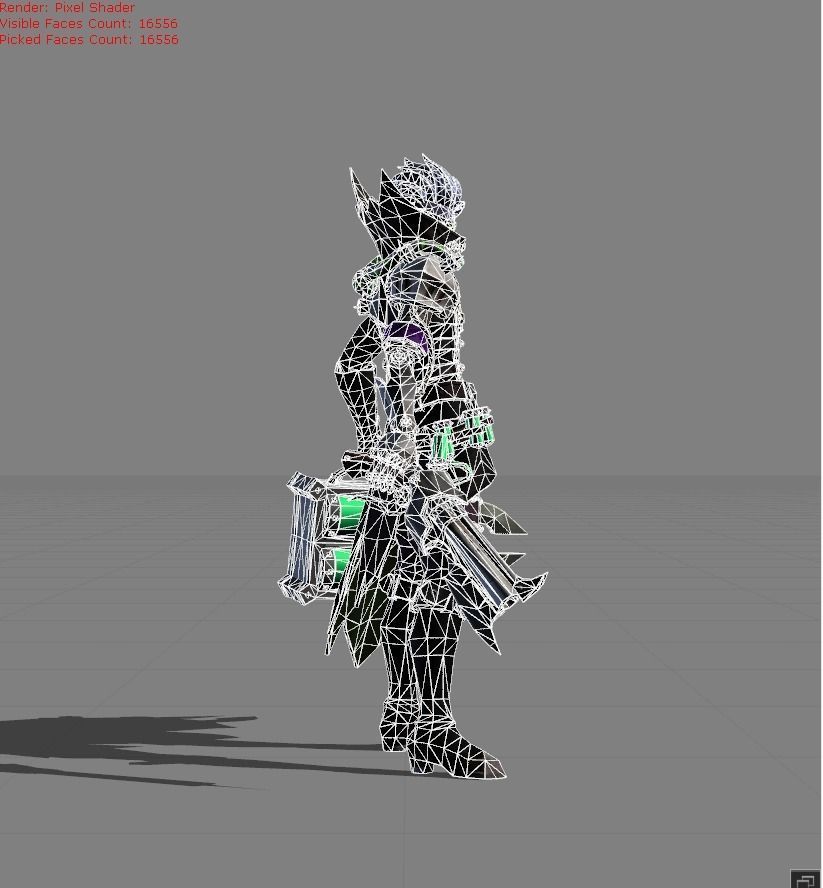 Granger Biosoldier Low-poly 3D model_5