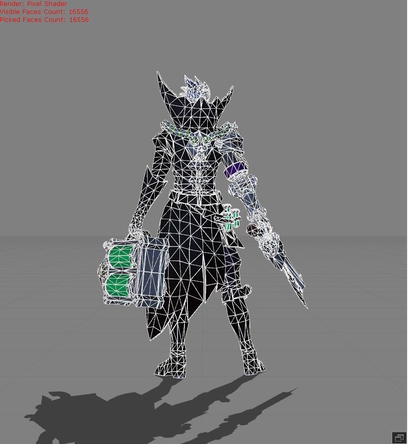 Granger Biosoldier Low-poly 3D model_7