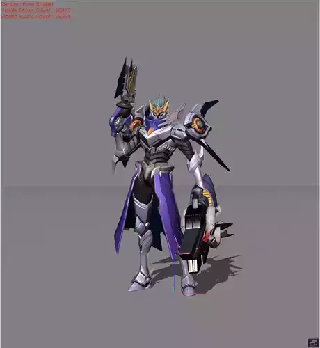 Granger Starfall Knight Low-poly 3D model
