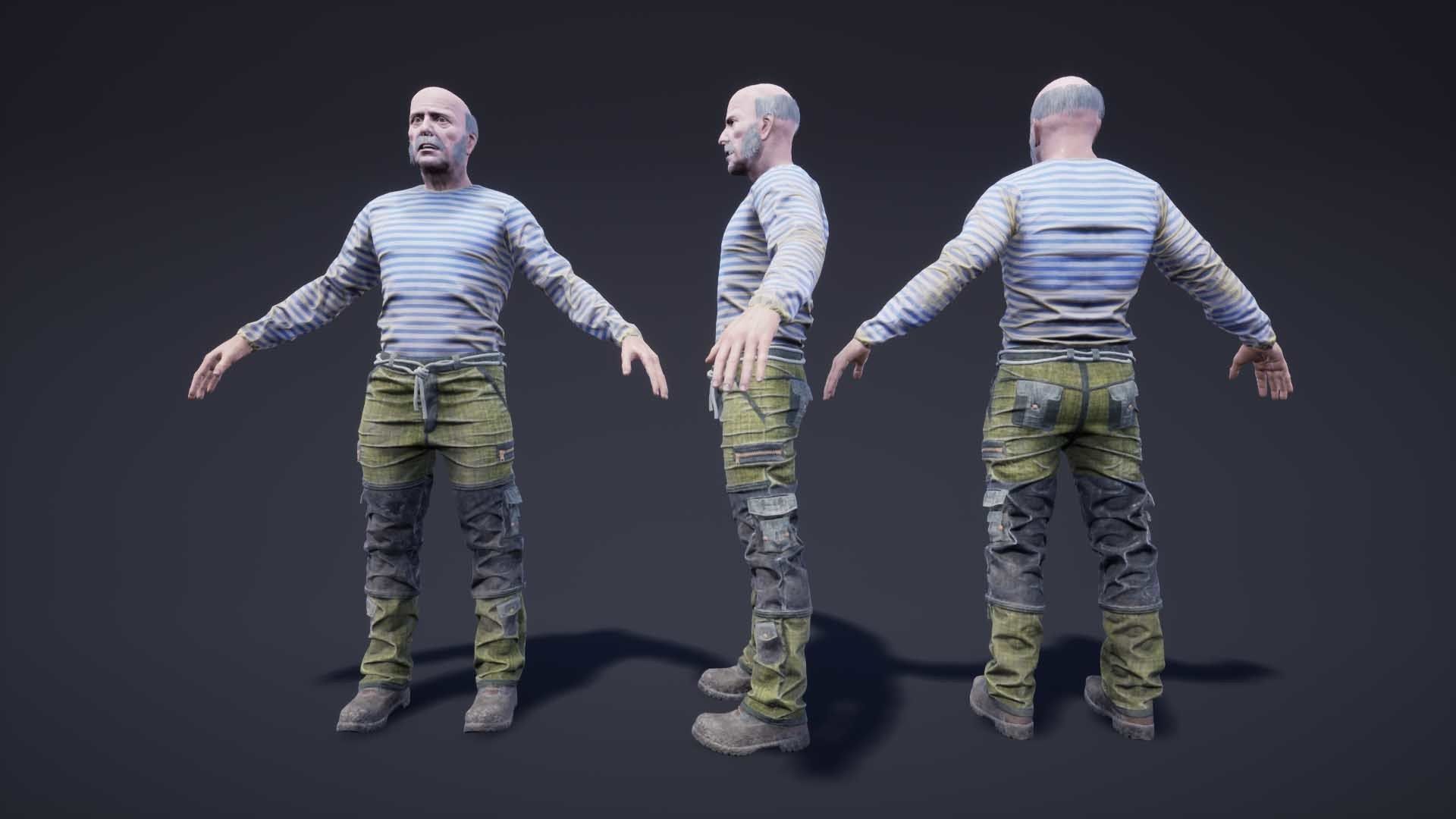 Adventure Characters Pack Low-poly 3D model_31