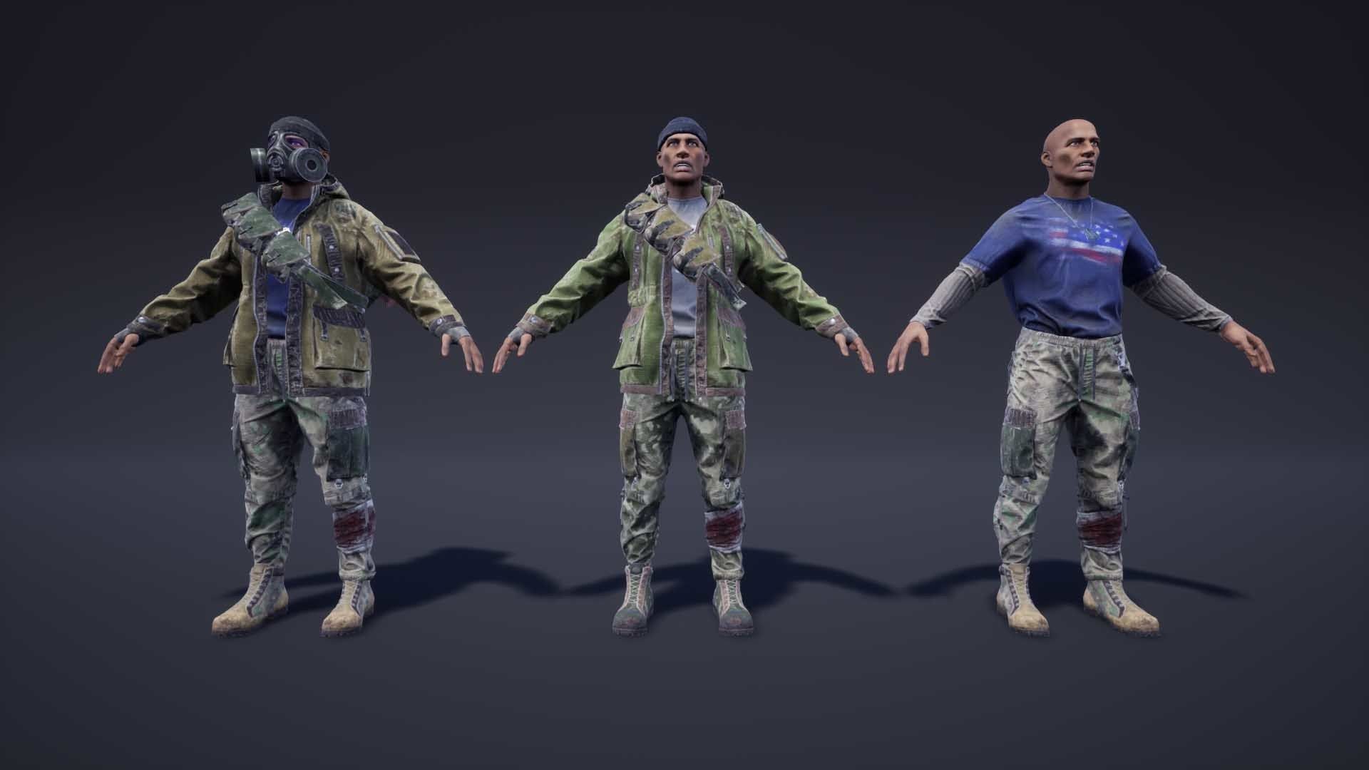 Adventure Characters Pack Low-poly 3D model_22