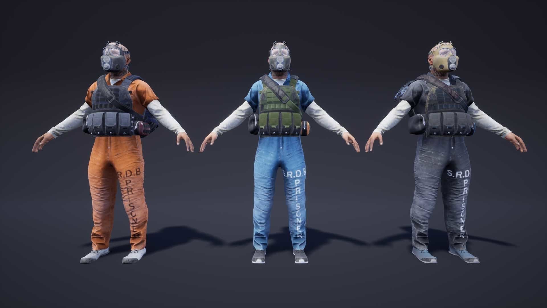 Adventure Characters Pack Low-poly 3D model_38