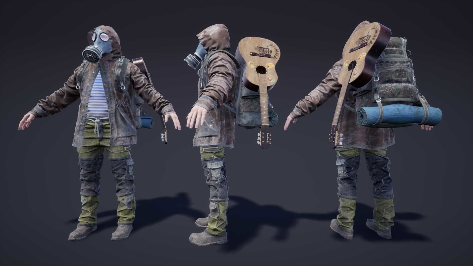 Adventure Characters Pack Low-poly 3D model_29