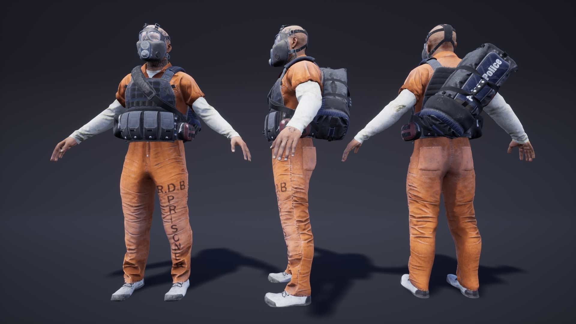 Adventure Characters Pack Low-poly 3D model_37