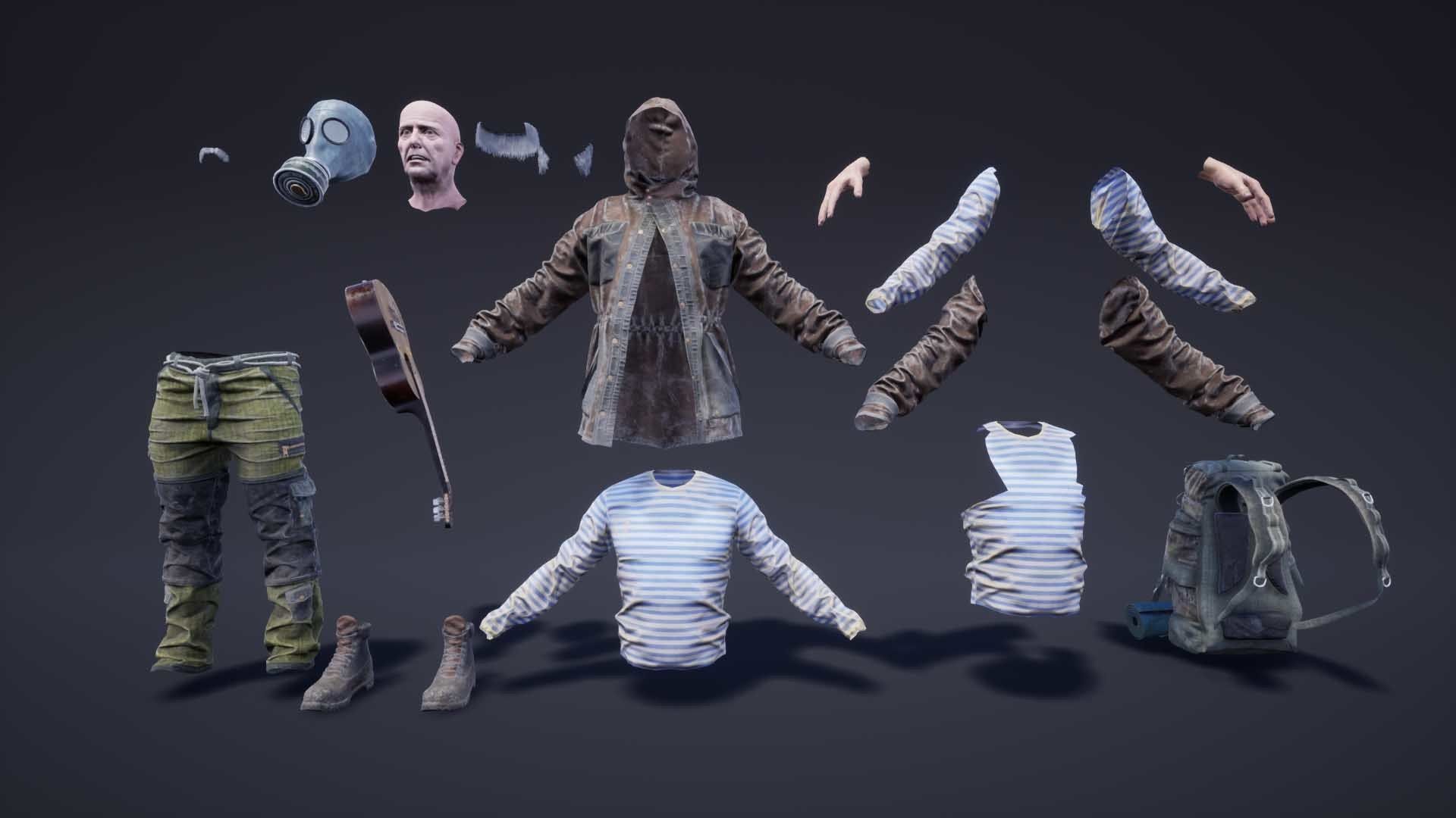 Adventure Characters Pack Low-poly 3D model_33