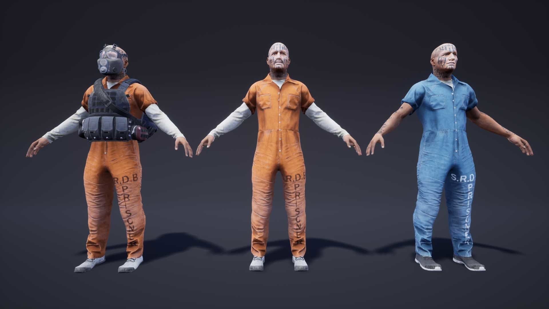 Adventure Characters Pack Low-poly 3D model_39