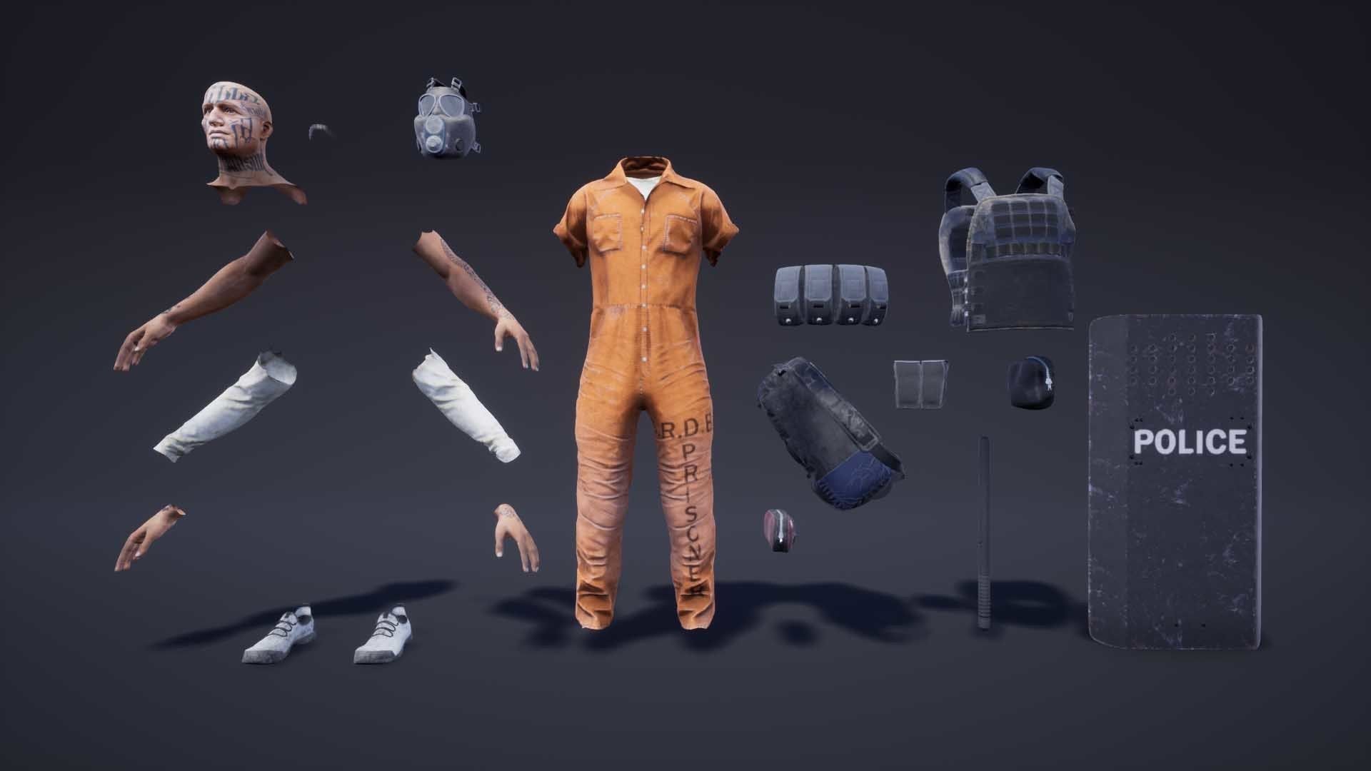 Adventure Characters Pack Low-poly 3D model_36