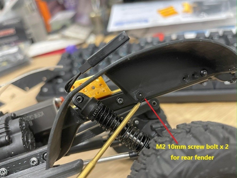 Inner Fender for FMS FCX18 LC80 3D print model_6