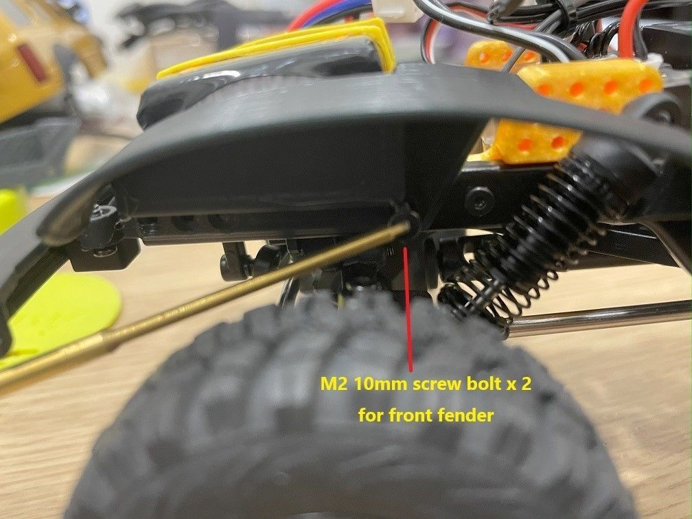 Inner Fender for FMS FCX18 LC80 3D print model_5