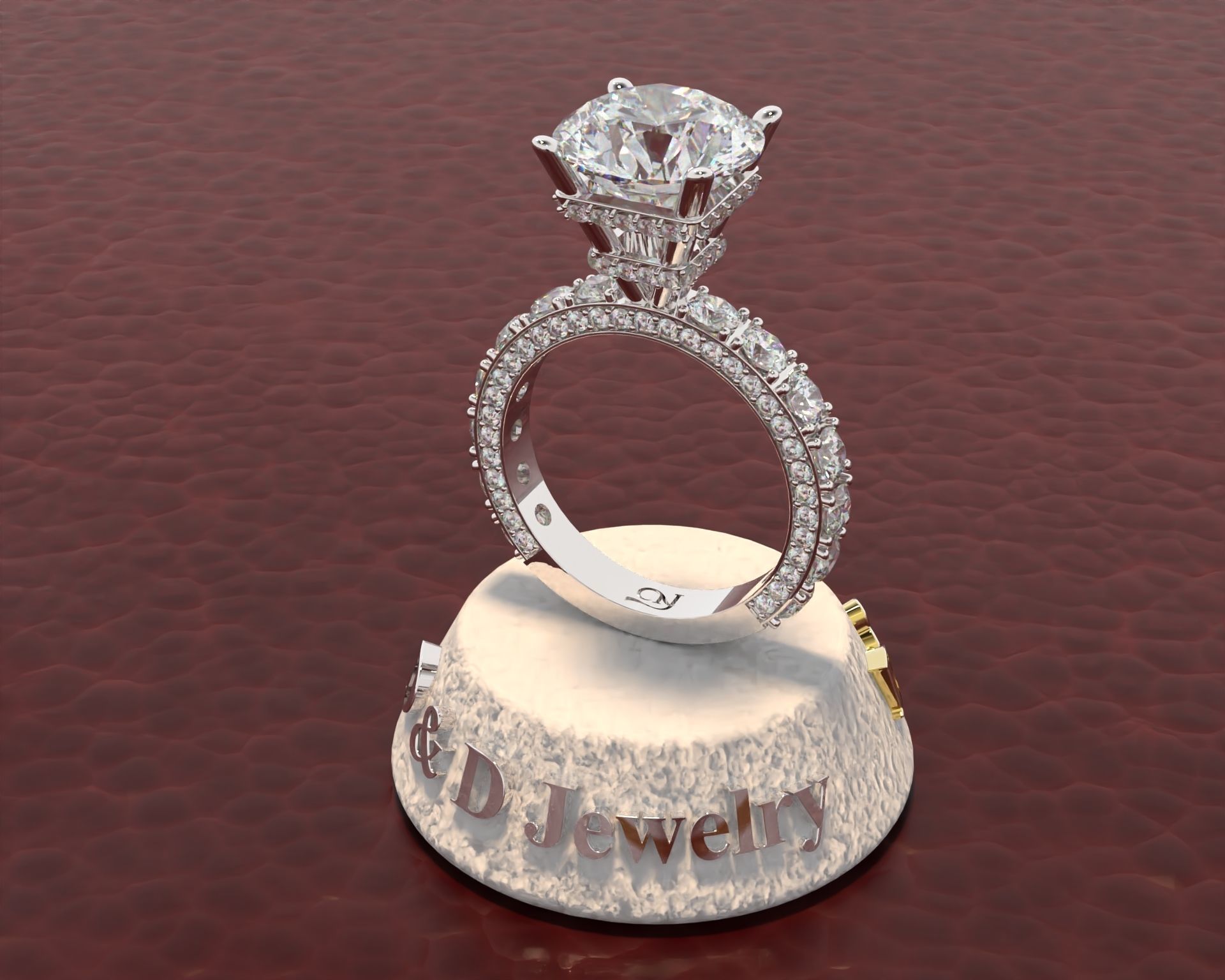 Ring Woman 3D print model_2