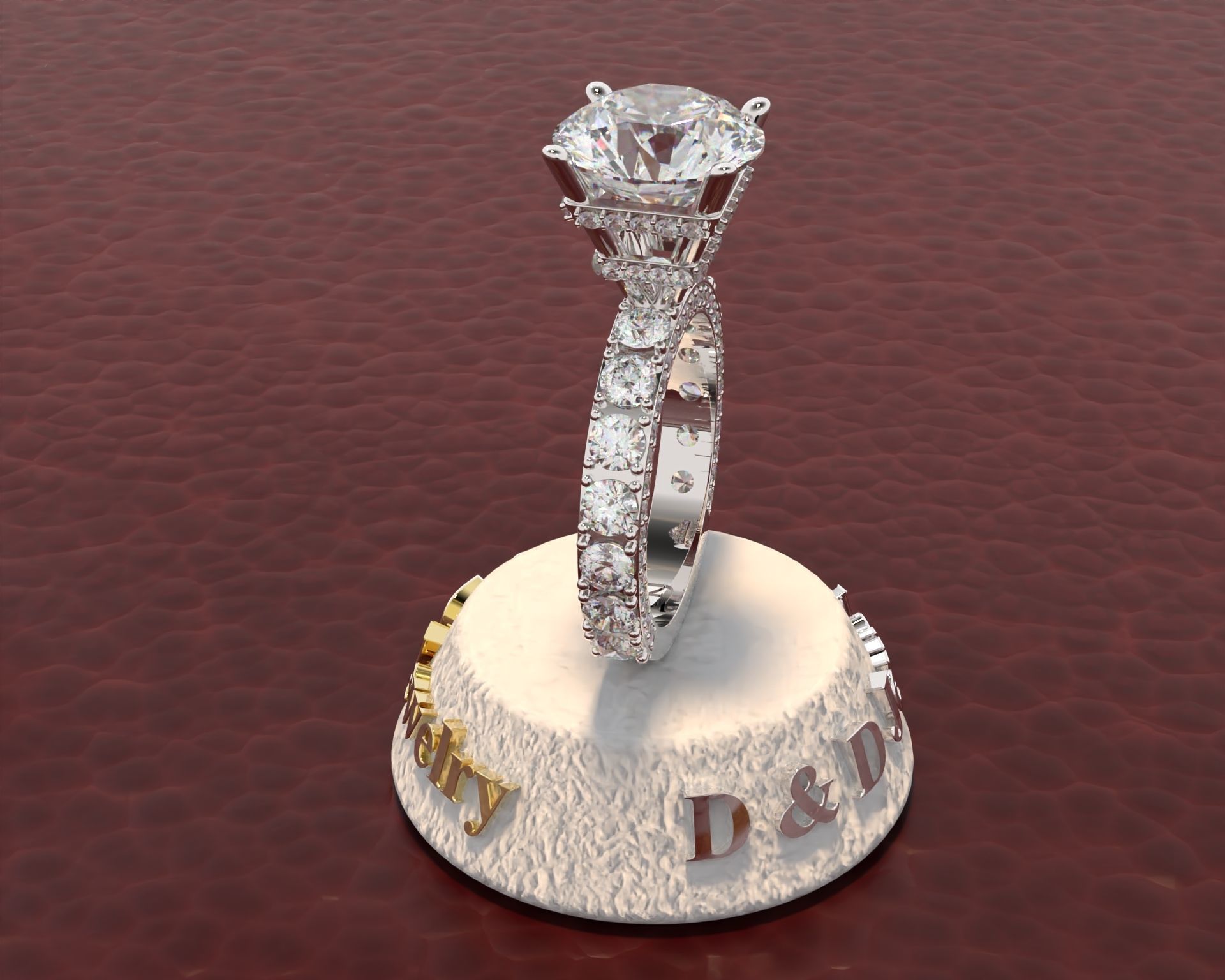 Ring Woman 3D print model_49