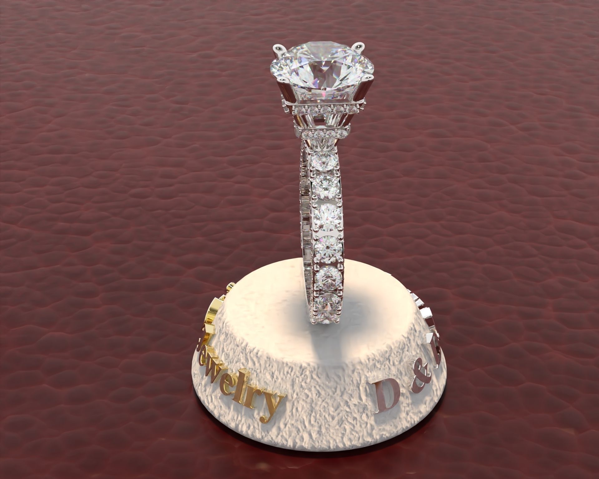 Ring Woman 3D print model_46