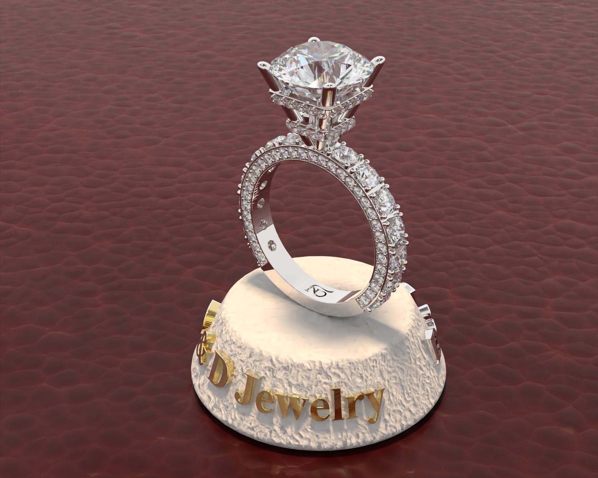 Ring Woman 3D print model_37