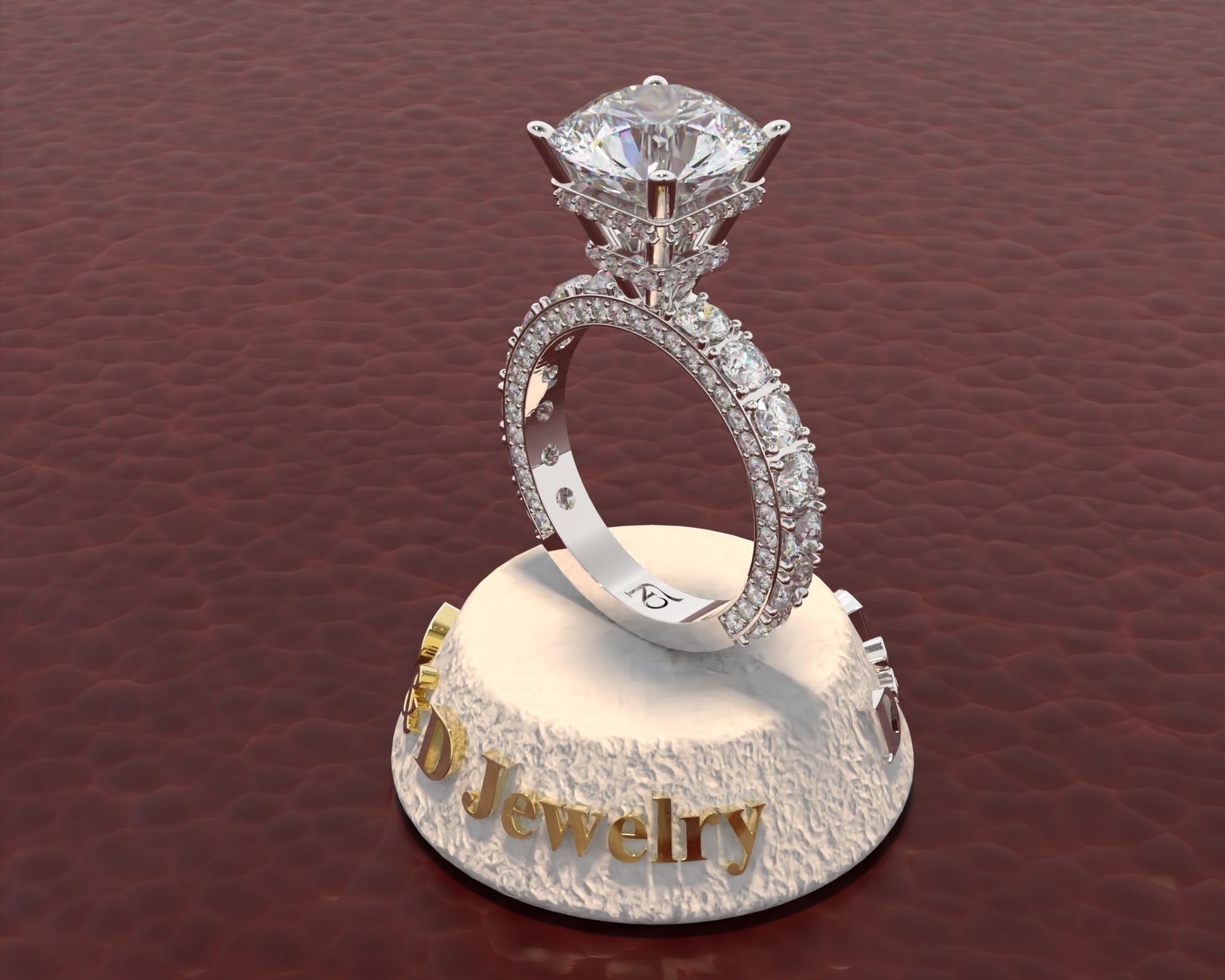 Ring Woman 3D print model_38