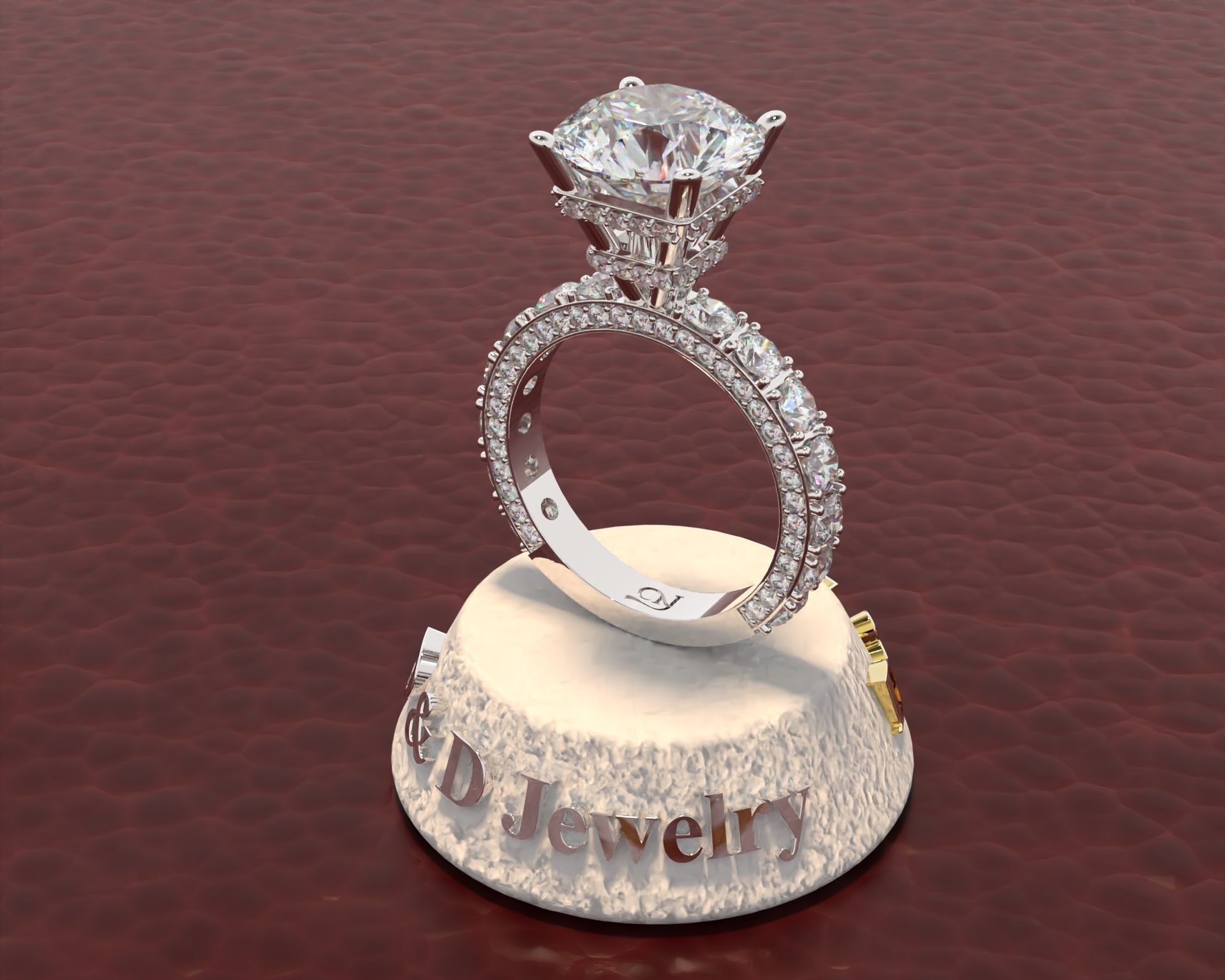 Ring Woman 3D print model_3