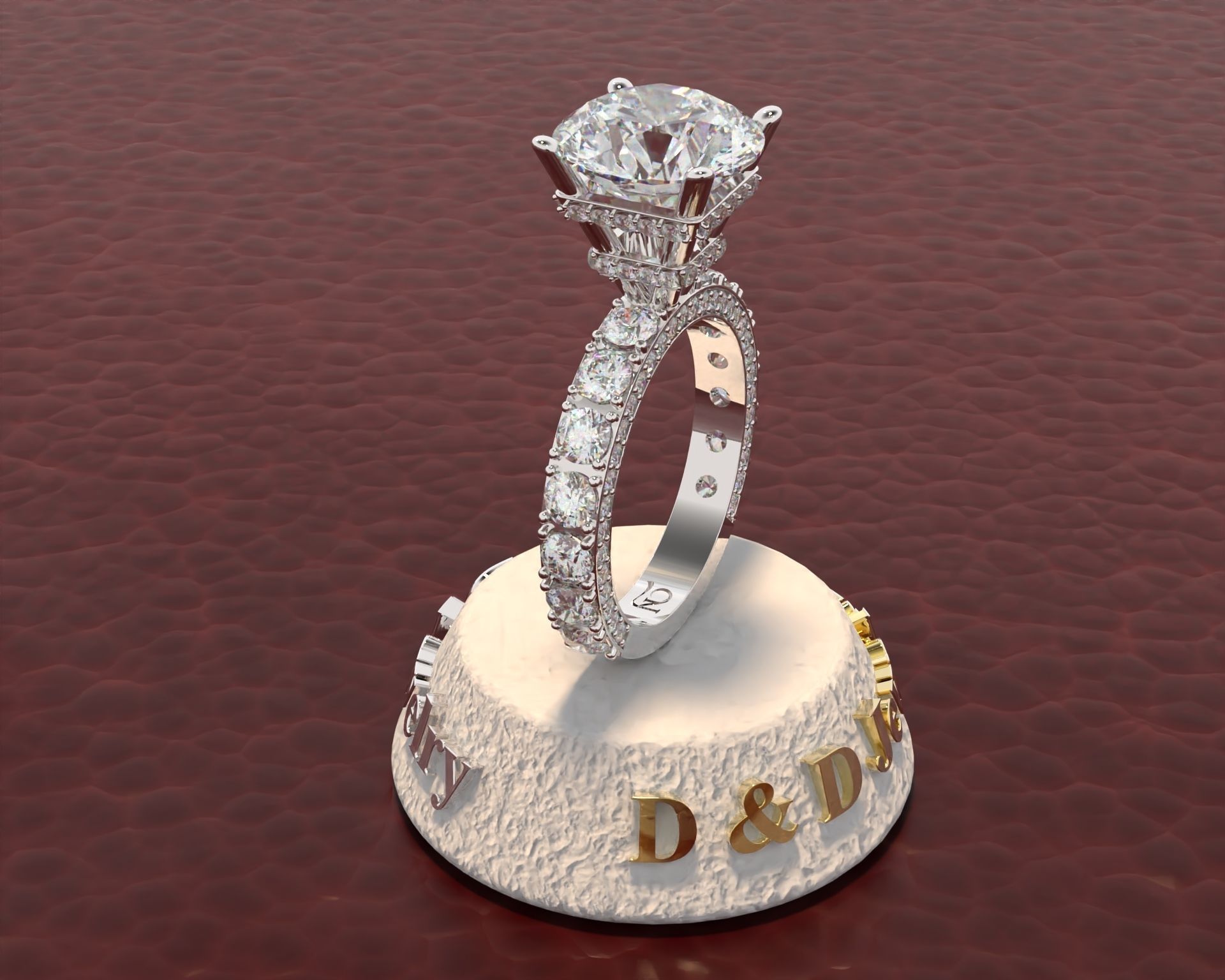 Ring Woman 3D print model_18
