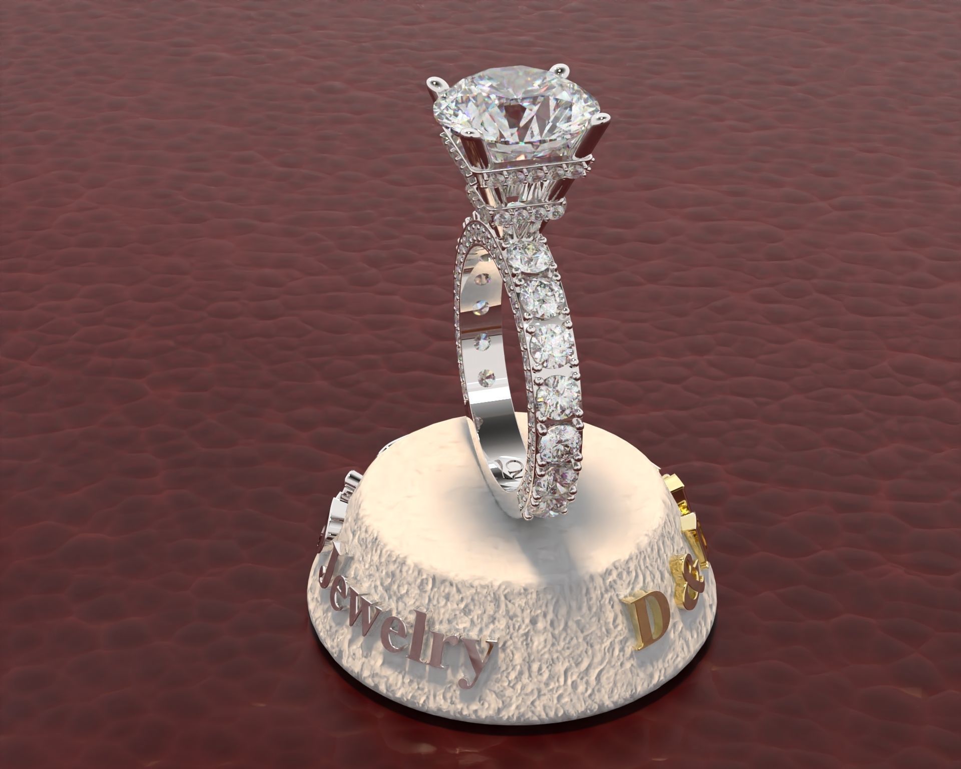 Ring Woman 3D print model_10