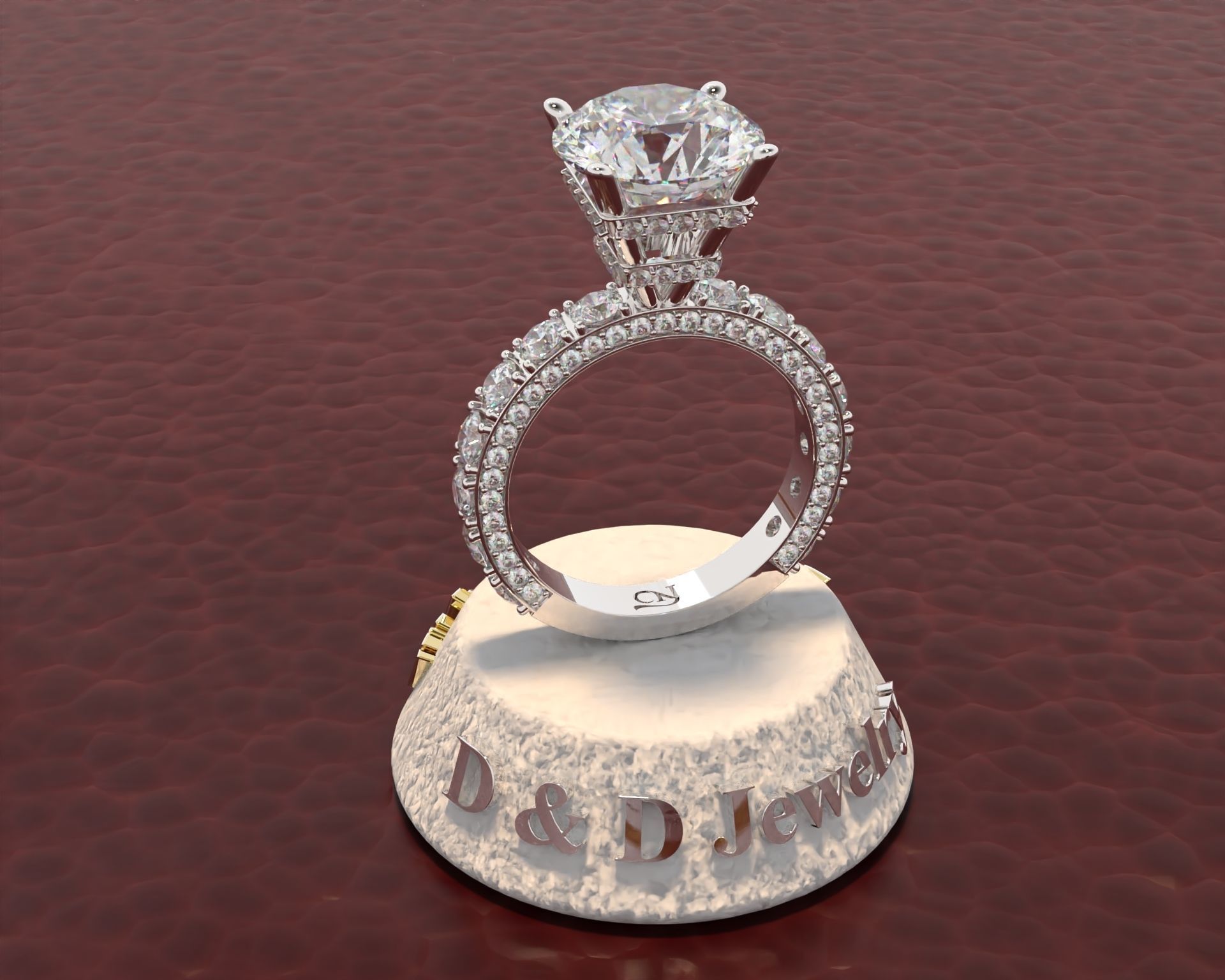 Ring Woman 3D print model_23