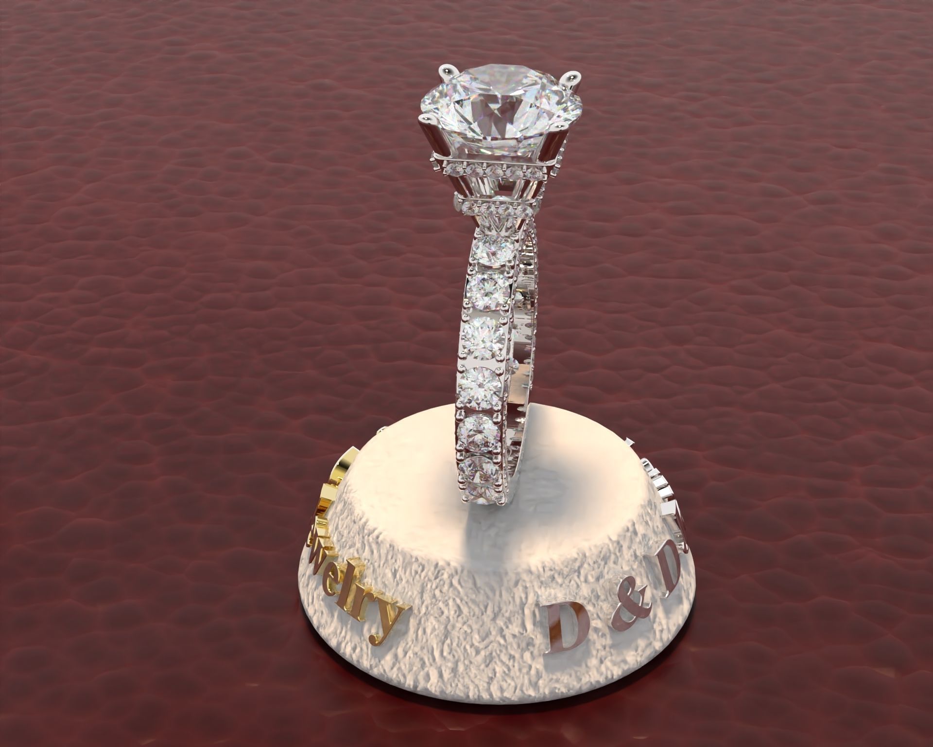 Ring Woman 3D print model_48