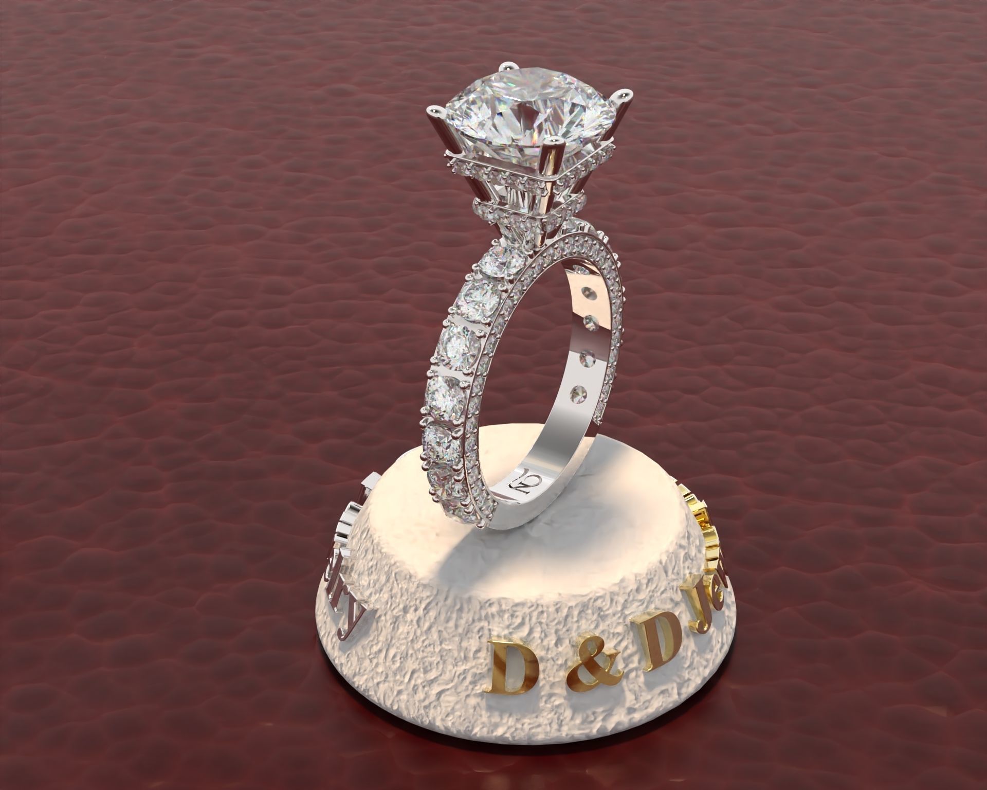 Ring Woman 3D print model_19