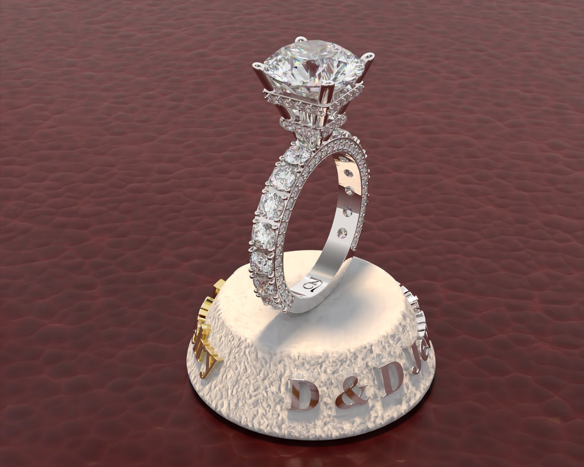 Ring Woman 3D print model_52