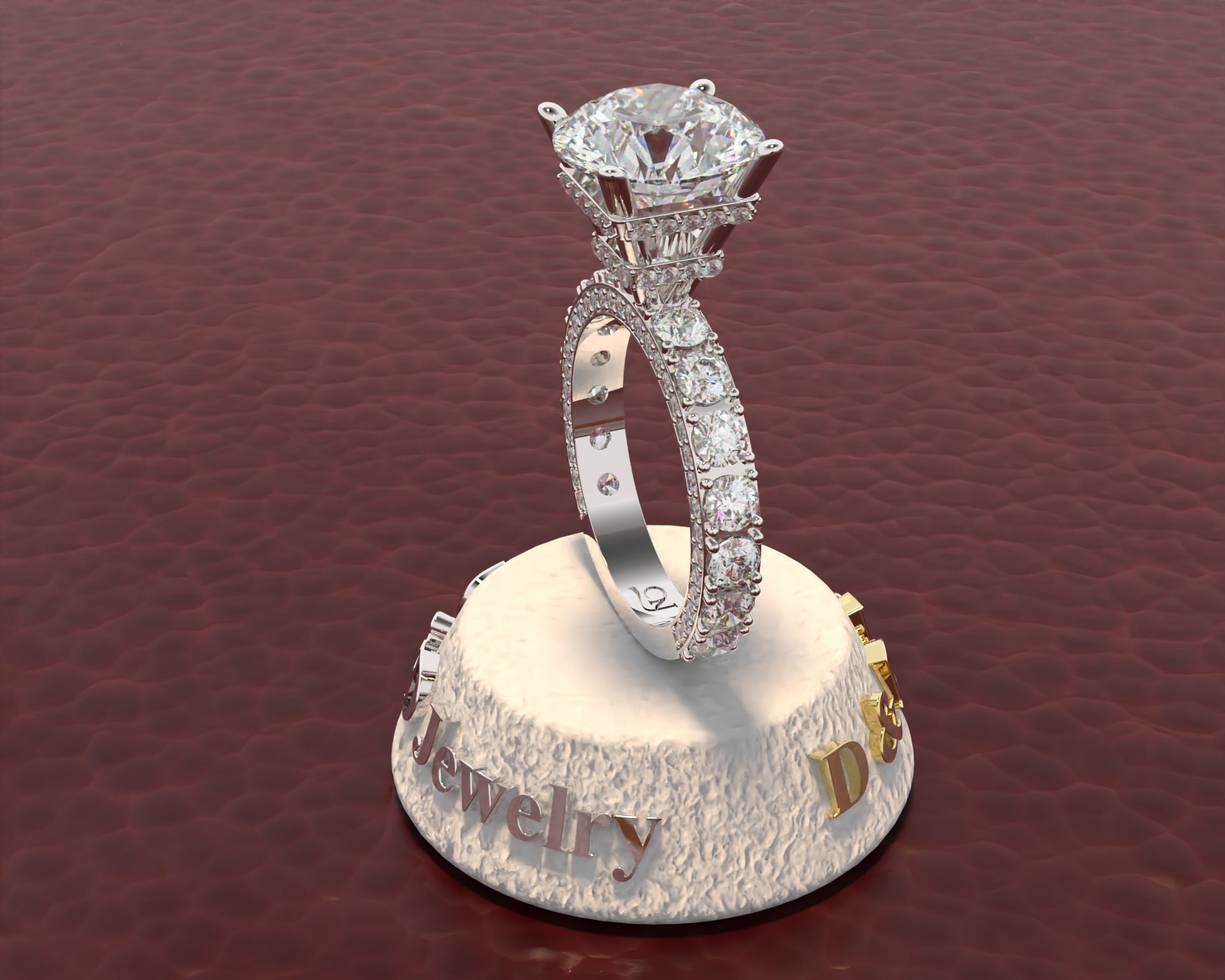 Ring Woman 3D print model_9