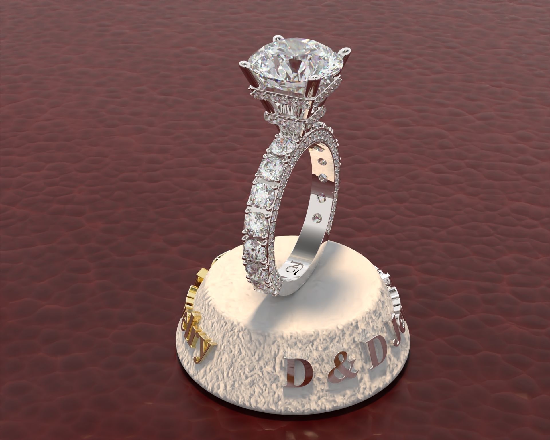 Ring Woman 3D print model_51